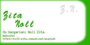 zita noll business card